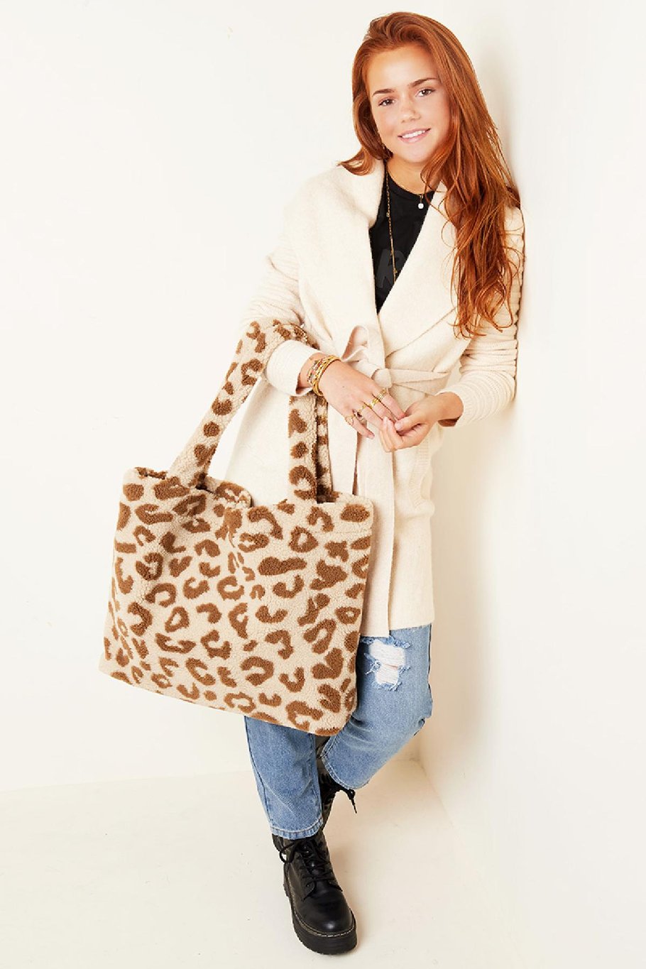 sac fourre-tout teddy borg Beige Polyester Image6